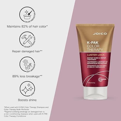 Joico K-PAK Color Therapy Luster Lock Instant Shine & Repair Treatment | For Color-Treated Hair | Boost Color Vibrancy | Repair Breakage | With Keratin & Argan Oil thumbnail 3