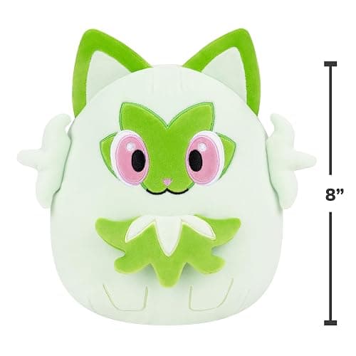 Squishmallows Original 8in Sprigatito Pokémon Plush - Ultrasoft Official Jazwares Plush (Little) thumbnail 3