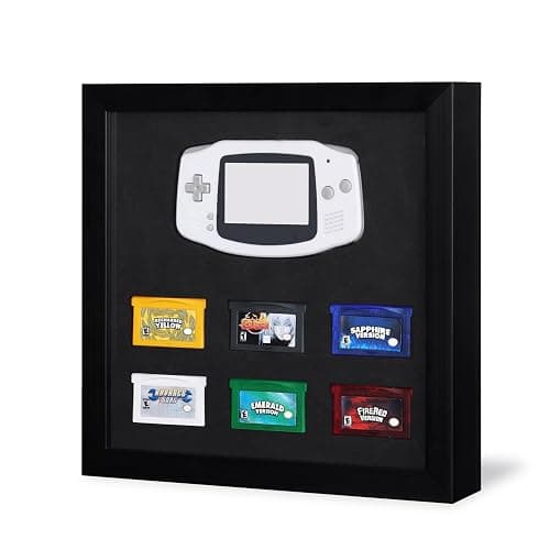 Acrosia Game Console Display Frame Compatible with Nintendo Game Boy Advance – Storage and Display Case for GBA Console and 6 Cartridges (GBA Display Frame) - Image 1