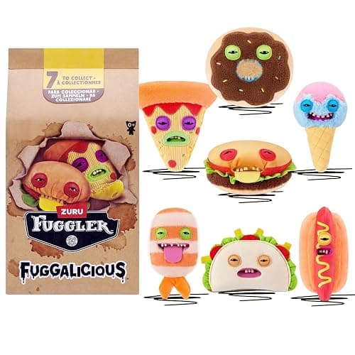 Fuggler ZURU Fuggalicious Mystery Blind Bag, Food Theme Collectible Plush Toy, Includes 1 Blind Bag, 7 in Total to Collect - Image 1