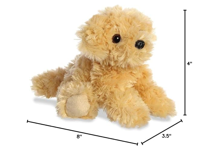 Aurora® Adorable Mini Flopsie™ Ginny Goldendoodle™ Stuffed Animal - Playful Ease - Timeless Companions - Gold 8 Inches thumbnail 2