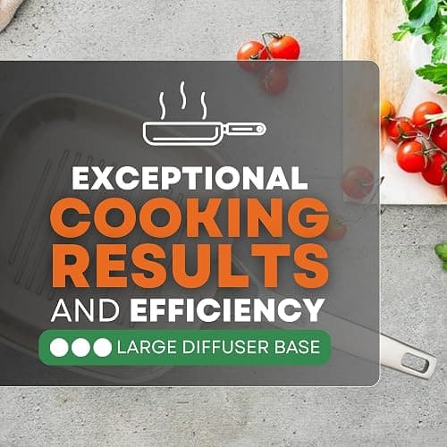Bra Signature Stainless Steel Grill Pan 24cm. Suitable for All Hobs and as Induction Hob Griddle Pan. Fully Stainless Steel with Stripes. Non Toxic Cookware thumbnail 5