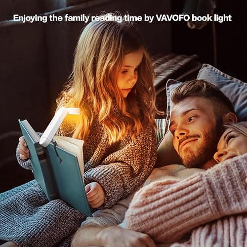 VAVOFO USB Rechargeable Bookmark Reading Light, Blue Light Blocking Amber LEDs for Bedtime Reading - Clip On, 9 Lighting Modes thumbnail 6