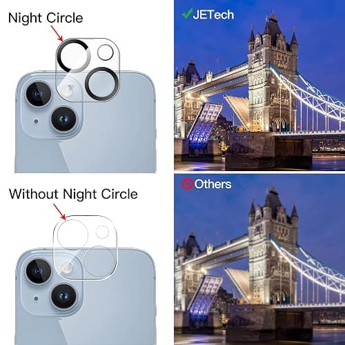 JETech Verre Trempé Anti-Espion pour iPhone 14 6,1 Pouces avec Protecteur Objectif Caméra Arrière, Couverture Complète,Film Protection Écran, 2 Pièces Chacun thumbnail 5