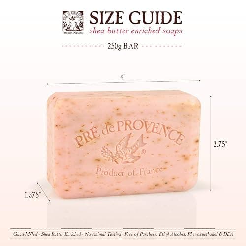 Pre de Provence Artisanal Soap Bar, Enriched with Organic Shea Butter, Natural French Skincare, Quad Milled for Rich Smooth Lather, 8.8 Ounce, Lily Of The Valley thumbnail 12