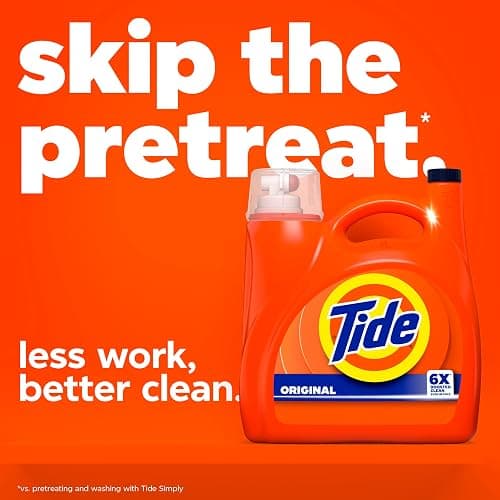 Tide Laundry Detergent Liquid, Original Scent, Works on 100% of Common Stains, Laundry Soap, Liquid Laundry Detergent, 100 Loads, 3.9 L thumbnail 13