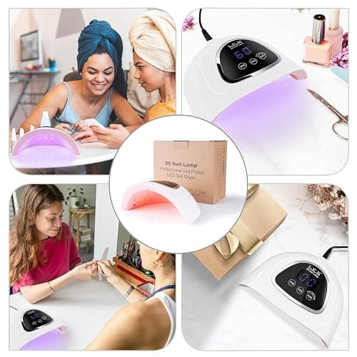 UV Nail Lamp, LKE 72W UV LED Nail Lamp Nail Dryer UV Light for Nails with 3 Timer Setting & LCD Touch Display Screen for Home and Salon Use thumbnail 6