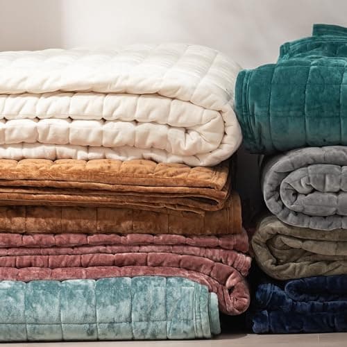 RECYCO Luxury Velvet Quilt Set Twin/Twin XL Size, Lightweight Velvet Comforter Set, Oversized Bedspread Coverlet Quilted Bedding Set, with 1 Matching Pillow Sham, for All Season, Cream White thumbnail 7