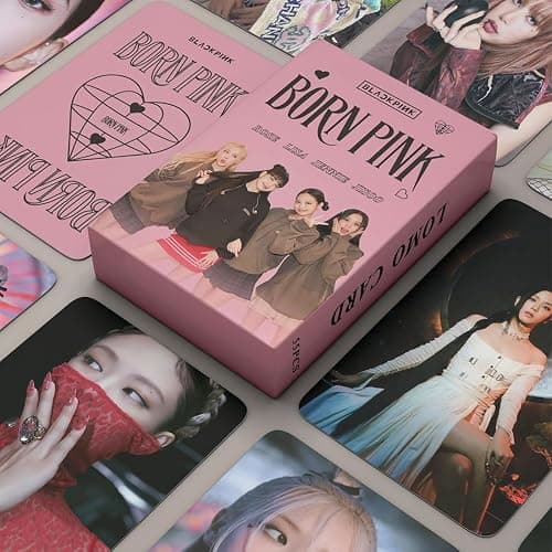 DEFGNOP Kpop Blackpink Merch, Blackpink Photocards, 55 Stück Lomo Card, BP Born Pink World Tour Album Karten, Geburtstagsgeschenk für Fans Jugendliche (B) thumbnail 4