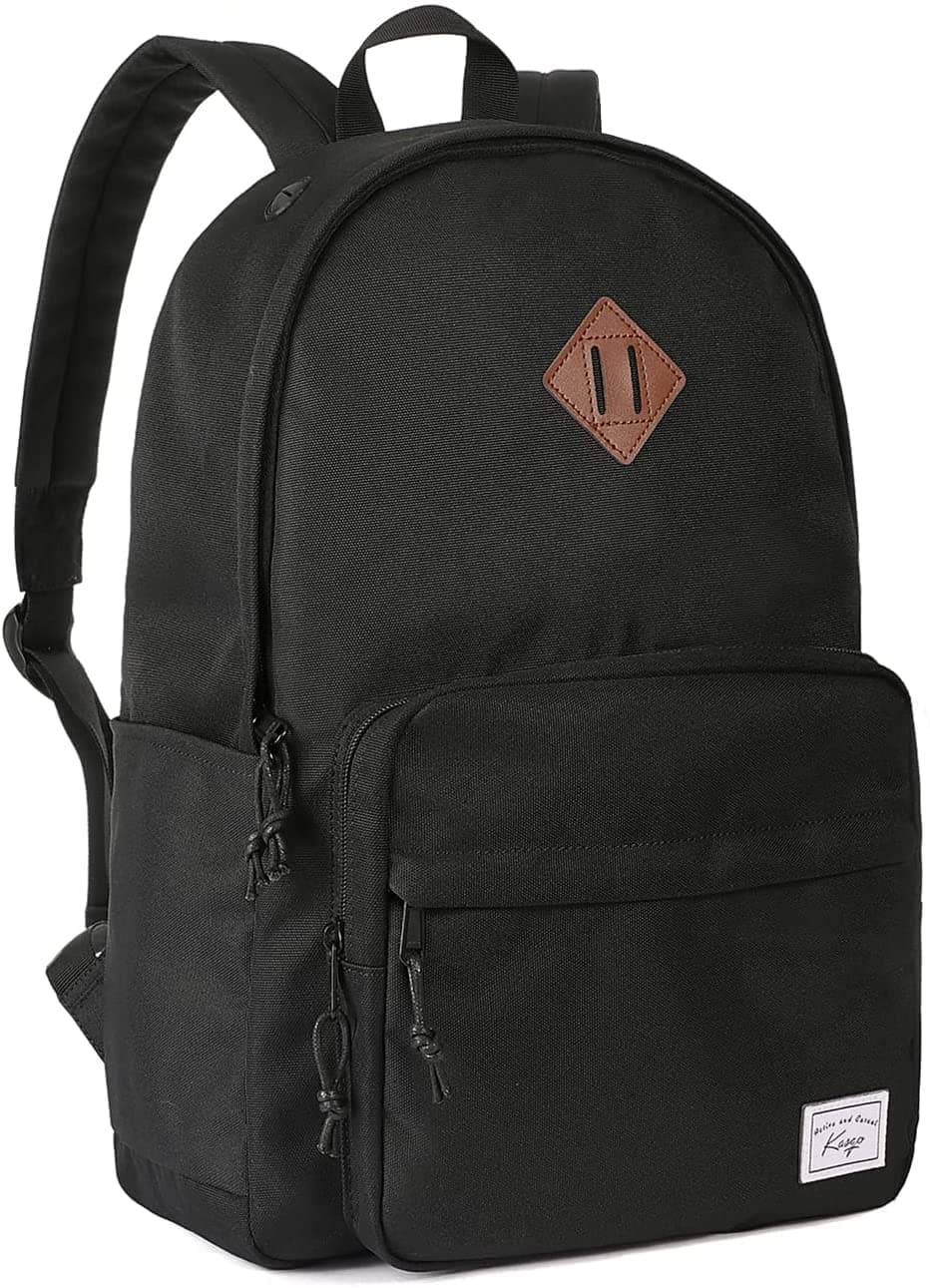 KASQO School Backpack, Lightweight Water Resistant Backpack for Men Women Classic Schoolbag Kids Bookbag 17.8L Daypack Travel Rucksack Bag for Teens College, Camping, Work - Image 1