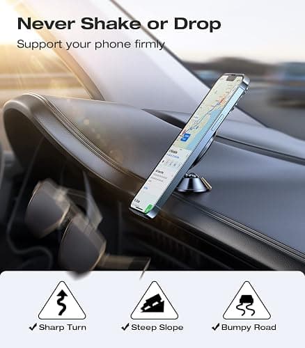 VICSEED 2025 Upgrade for MagSafe Car Mount, [Military-Grade] [High & Low Temp Resistance] Magnetic Phone Holder for Car Dashboard 360 Rotatable Car Phone Holder Mount for iPhone 17 Pro Max 16 15 14 13 thumbnail 4