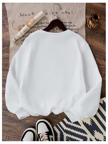 RoseSeek Girl's Christian Sweatshirts Letter Graphic Long Sleeve Crewneck Pullover Tops Fall Clothes thumbnail 3