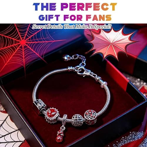 AICase Spider Charm Bracelet Set Cartoon Jewelry Accessory | Charm Bracelet, Spider Design, Cartoon Style, Jewelry Set, Bracelet Accessory thumbnail 3