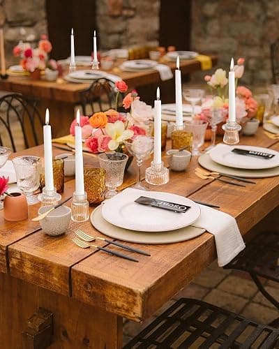 Vixdonos Glass Candlestick Holders Tealight Candle Holders for Table Centerpieces, Wedding Decor and Dinner Party (3 Pcs, Clear) thumbnail 7