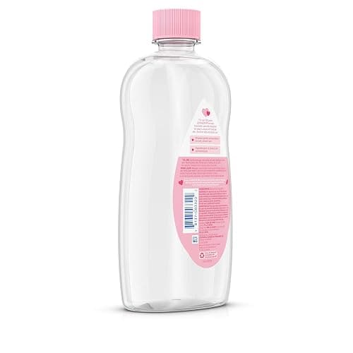 Johnson's Baby Oil, Pure Mineral Oil to help Prevent Moisture Loss for Baby, Kids & Adults, Gentle & Soothing Baby Massage Oil for Dry Skin Relief, Original Scent, Baby Essentials, 20 fl. oz thumbnail 6