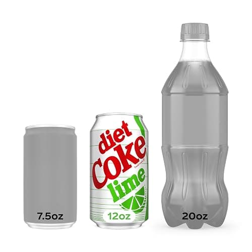 Diet Coke Lime Soda Soft Drink Fridge Pack Cans, 12 fl oz, 12 Pack thumbnail 5