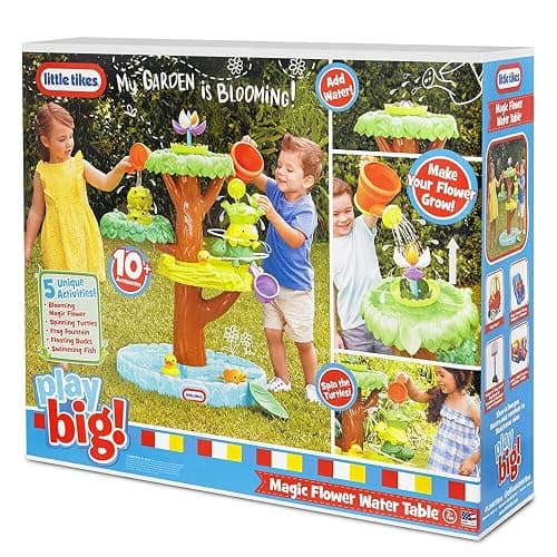 Little Tikes Magic Flower Water Table with Blooming Flower and 10+ Accessories, Multicolor, (Model: 651342M), Medium thumbnail 6