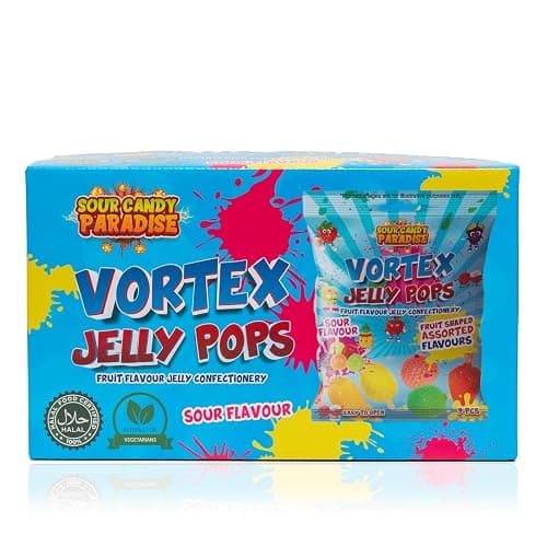 Candy Paradise Halal Sour Vortex Jelly Pops - Jelly Fruits - TikTok Jelly - Fruity Pops - Ice pops 315g (1) thumbnail 3