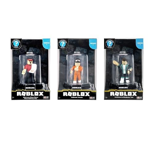 Roblox Action Collection - 15th Anniversary Domez Collectible Work at a Pizza Place: Pizza Delivery Guy, Welcome to Bloxburg: Tom, Jailbreak: Inmate 3-Pack [Includes 3 Exclusive Virtual Items] thumbnail 2
