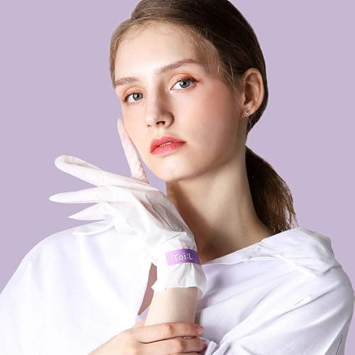 Toi:L Extra Silky Hand Mask 5 Pairs, Korean Moisturizing Gloves for Dry Hands with White Truffle, Green Caviar & Peptides, Repairing and Softening Hand Care Treatment for Aging, Cracked, and Dry Skin thumbnail 2