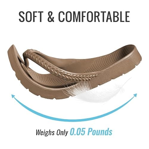 KIDMI Arch Support Flip Flops for Womens Comfortable Orthopedic Sandals for Plantar Fasciitis Beach Thong Slides thumbnail 6