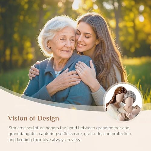Storieme Grandma Birthday Gifts from Granddaughter: Great Grandmas Gift Ideas for Christmas Mothers Day from Grandkids Grandmother Figurines Statue thumbnail 4