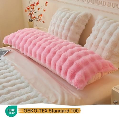 Fluffy body pillow thumbnail 3