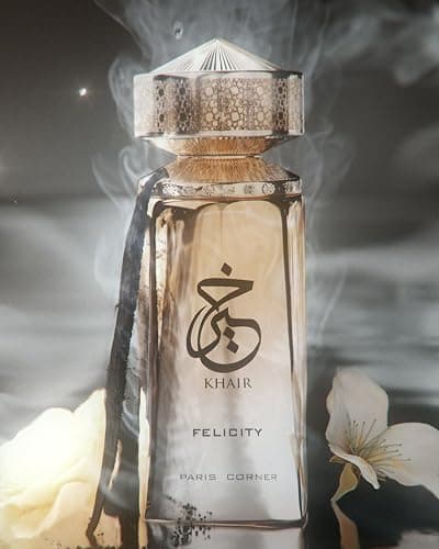 Paris Corner | Khair Felicity Perfume - 3.4 fl oz | Sparkling, Joyful Unisex Perfume with Champagne, Cassis, Rose, Vanilla, Musk | Sparkling, Joyful, Unisex thumbnail 3