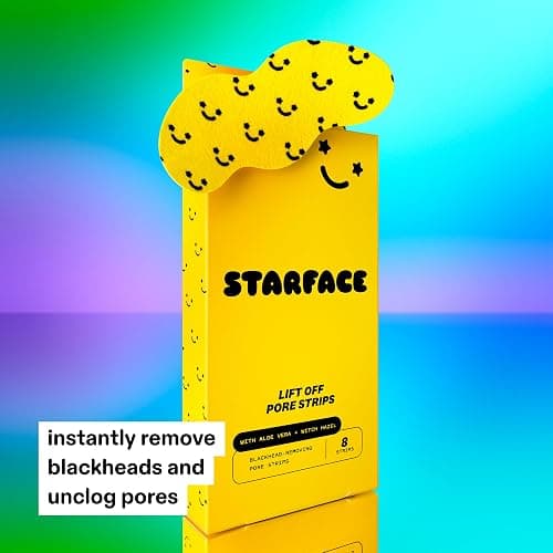 Starface Lift Off Pore Strips, Blackhead Remover, Deep Cleansing Nose Strip, Patches for Pores (8 count) thumbnail 2