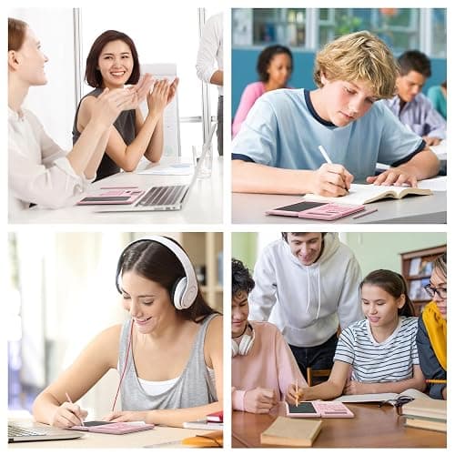 Scientific Calculators for School with Notepad, ROATEE Pink Cute School Supplies for Girls Middle and High School Stuff for Student, 240 Functions 82 MS Foldable 2-Line Display Solar and Battery Power thumbnail 8