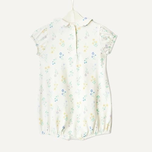 Amazon Essentials x Sofia Grainge Baby Girls' Cotton Short Sleeve Romper with Peter Pan Collar, Pack of 2 thumbnail 5