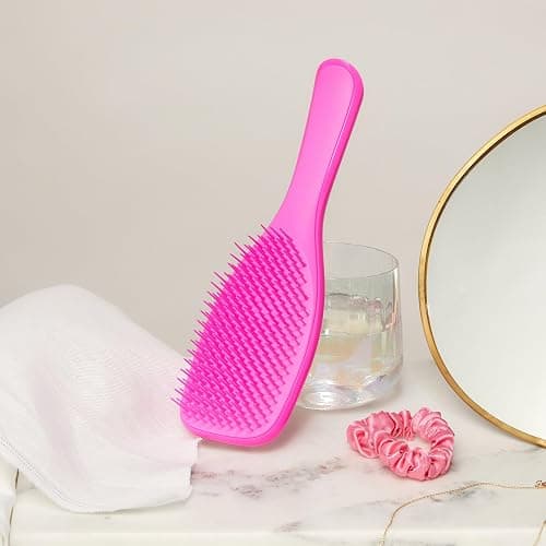 Tangle Teezer Ultimate Detangler Brush for Wet & Dry Hair, Eliminates Knots & Reduces Breakage for Straight to Wavy Hair Types, Runway Pink thumbnail 10