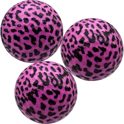 GBM Pink Leopard Print Novelty Golf Balls – Full Leopard Print Color Golf Balls for Gifts, Tournaments, League Events & Collectors, Ladies Golf Accessories, 1 Dozen thumbnail 6