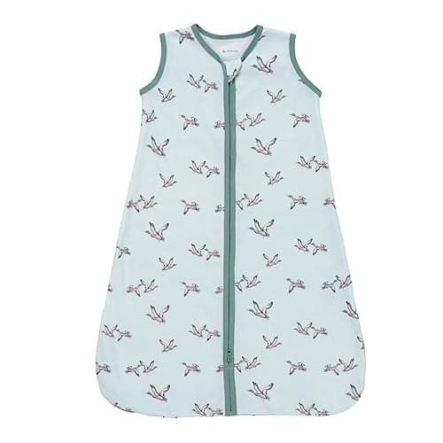 LollyBanks Baby Sleep Sack, 100% Cotton Wearable Blanket 2-Way Zipper Sleep Sacks - Quacking'up - S (0-6 months)