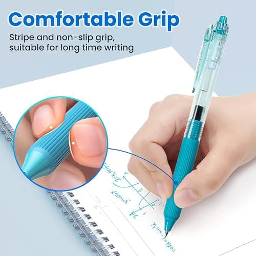 WRITECH Gel Pens Fine Point: 0.5mm Multicolor Ink Retractable 8ct Smooth Writing No Smear for Journaling Drawing Note Taking Silent Click Assorted Colored Pen Set 8ct Juice color thumbnail 4