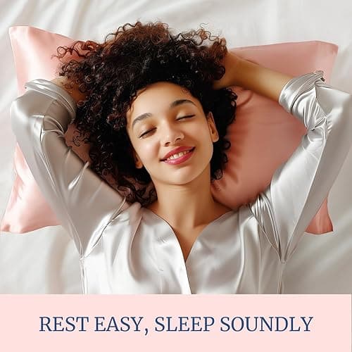 BEDELITE Satin Pillowcase for Hair and Skin, Super Soft and Cooling Similar to Silk Pillow Cases 2 Pack with Envelope Closure, Gift for Women Men(20"x26" Standard Size, Coral) thumbnail 7