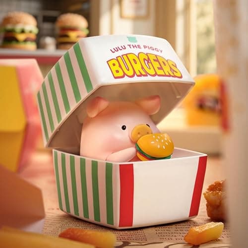 maidimiao Lulu The Piggy Pig Burgers Series Blind Box Figures Home dector 1PC Figurine Ornament thumbnail 2