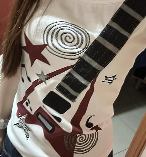 JOLILUNA Whimsy Twee Clothes Whimsigoth Graphic Guitar Top Y2k Grunge Streetwear Emo T Shirt thumbnail 8