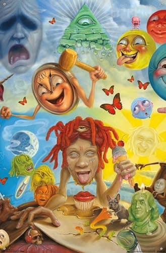 Trends International Trippie Redd - Art Wall Poster, 22.37" x 34.00", Poster & Push Pin Bundle thumbnail 4