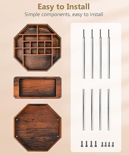 Homde Makeup Organizer 360 Degree Rotating Cosmetic Storage Display Perfume Organizer Cologne Organizer thumbnail 8