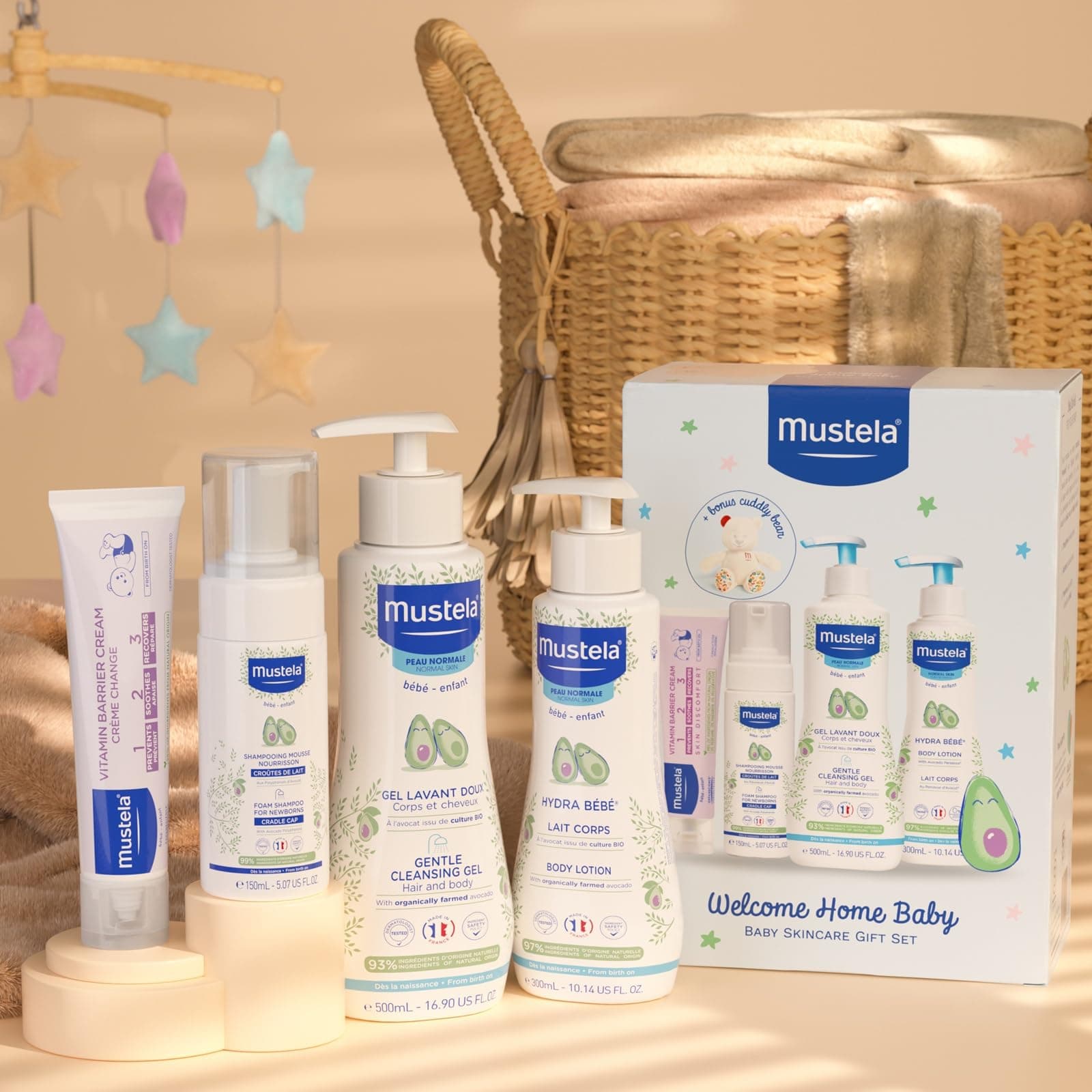 Mustela Welcome Home Baby Set - for Normal Skin - 4 pc thumbnail 3