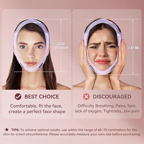 V-Line Mask Chin Up Mask V Shaped Face Mask Chin strap, Soft Silicone Chin Strap V Line Lifting Mask for Women,Jaw Exerciser thumbnail 5