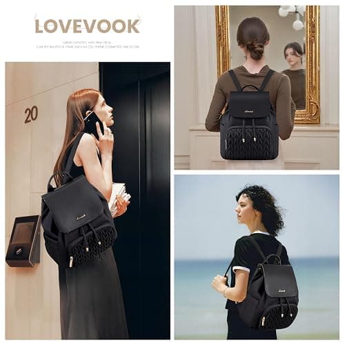 LOVEVOOK Mini Backpack for Women,Small Backpack Purse for Travel Work Cute Backpack Daypack With Anti-theft Pocket Mini Bag for Daily College Shopping thumbnail 2