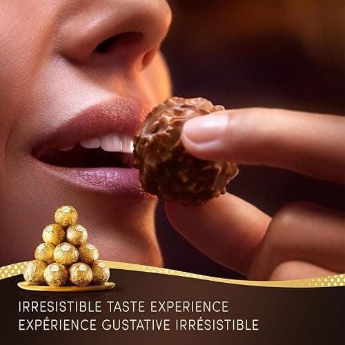 FERRERO ROCHER Fine Hazelnut Milk Chocolate Gift Box; 48 Count; Ideal Hostess Gift; 600g thumbnail 6