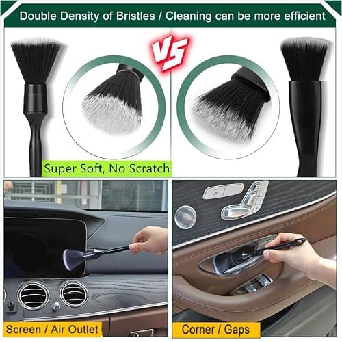 Fitosy Car Interior Duster Detail Brush Cleaning Gel Kit, Soft Dash Vent Dusting Slime Putty Detailing Brushes Accessories Essentials Supplies Tools for Auto,Truck,SUV,RV thumbnail 4