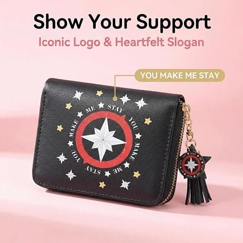 ZAYNORIA Wallet and Keychain Set, PU Leather Wallet with Matching Keychain, Stylish Korea Gifts and Everyday Merchandise thumbnail 3