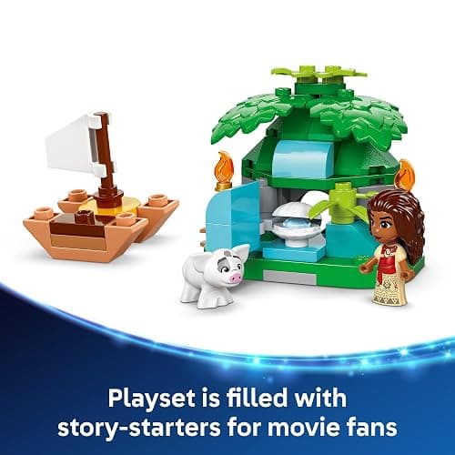 LEGO Disney Moana's Island Fun Building Toy Playset - Princess Moana Toy for Kids, Girls and Boys, Ages 5+ - with 2 Disney Micro-Dolls and Pua Animal Figure - Gift Idea for Birthdays - 43260 thumbnail 5