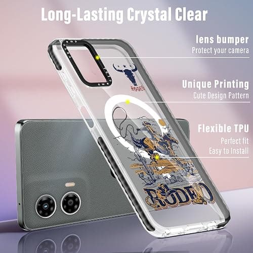 Toycamp for Moto G 5G 2024 Case - Compatible with MagSafe Women Girls Cute Phone Cover Magnetic with Shockproof Protective Girly Pretty Designer Funda for Motorola G 5G 2024, Cowboys thumbnail 3