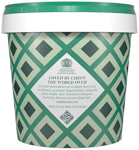 Maldon Salt, Sea Salt Flakes, 20 oz (570 g), Resealable Tub – Kosher, Natural, Unique Gourmet Pyramid Shaped Salt Flakes, Perfect for a Wide Range of Dishes, Hand-Harvested for Four Generations thumbnail 3