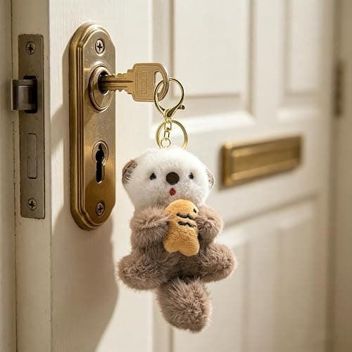 Plush Keychain Bag Charm, Stuffed Animal Keychain for Handbags Backpacks | Bag Charm Chain Purse Charms Keychain for Handbags Bags thumbnail 7